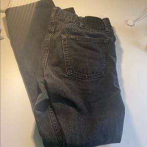 vintage lee black mom jeans